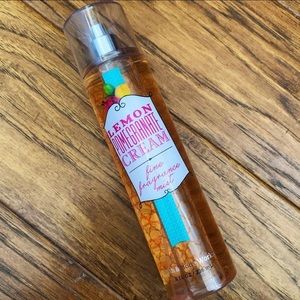 Bath & Bodyworks lemon pomegranate cream body mist 8oz tested SEE PICS